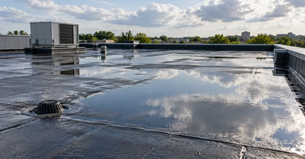 commercial-roof-ponding-water