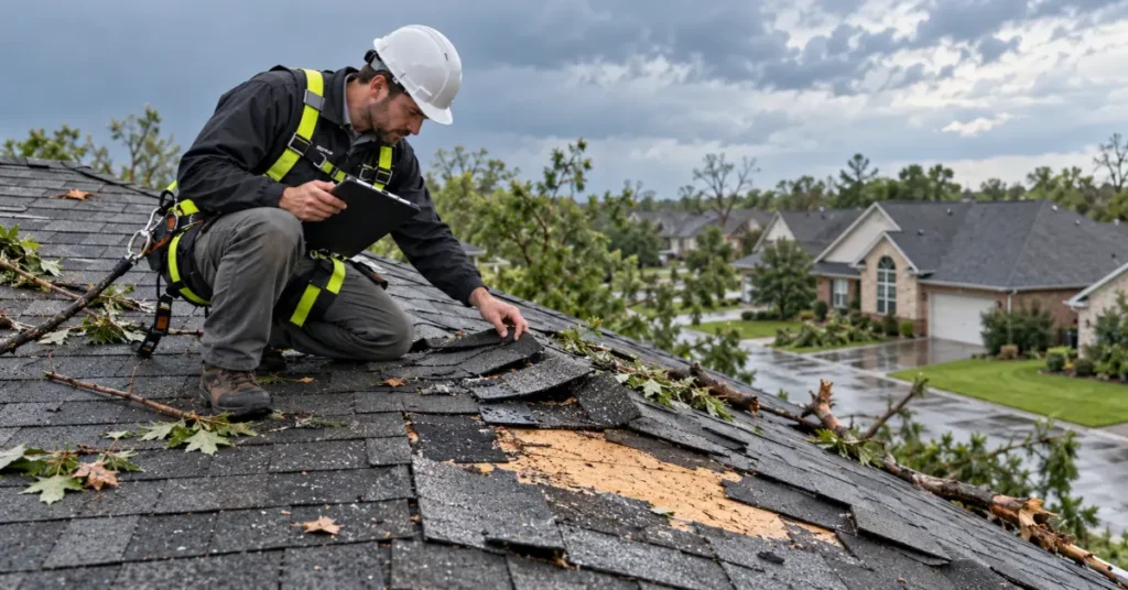roof inspection after storm damage 